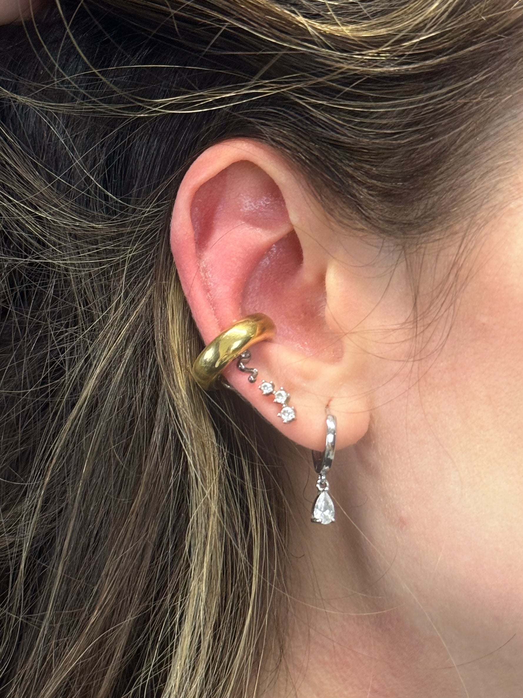 Ear cuff medio liscio +colori