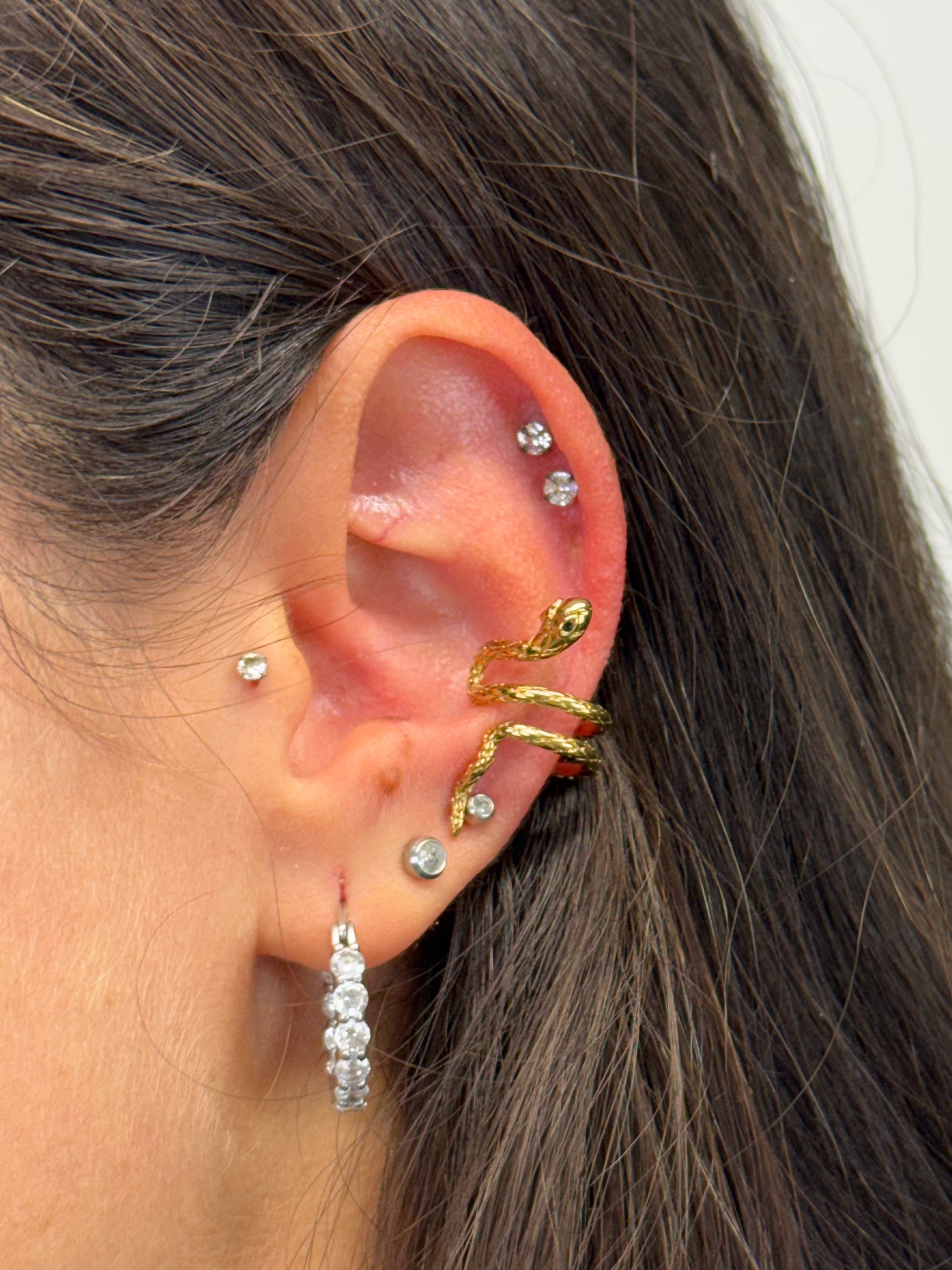 Ear cuff snake oro