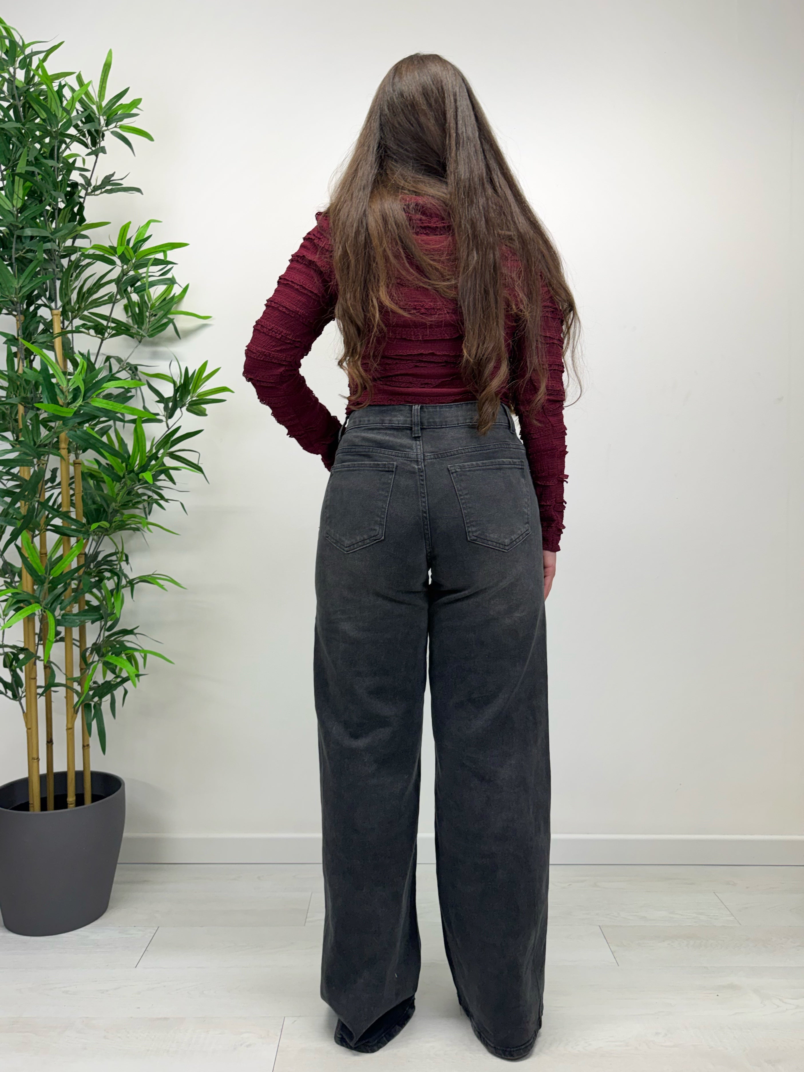 Jeans destroyed grigio scuro