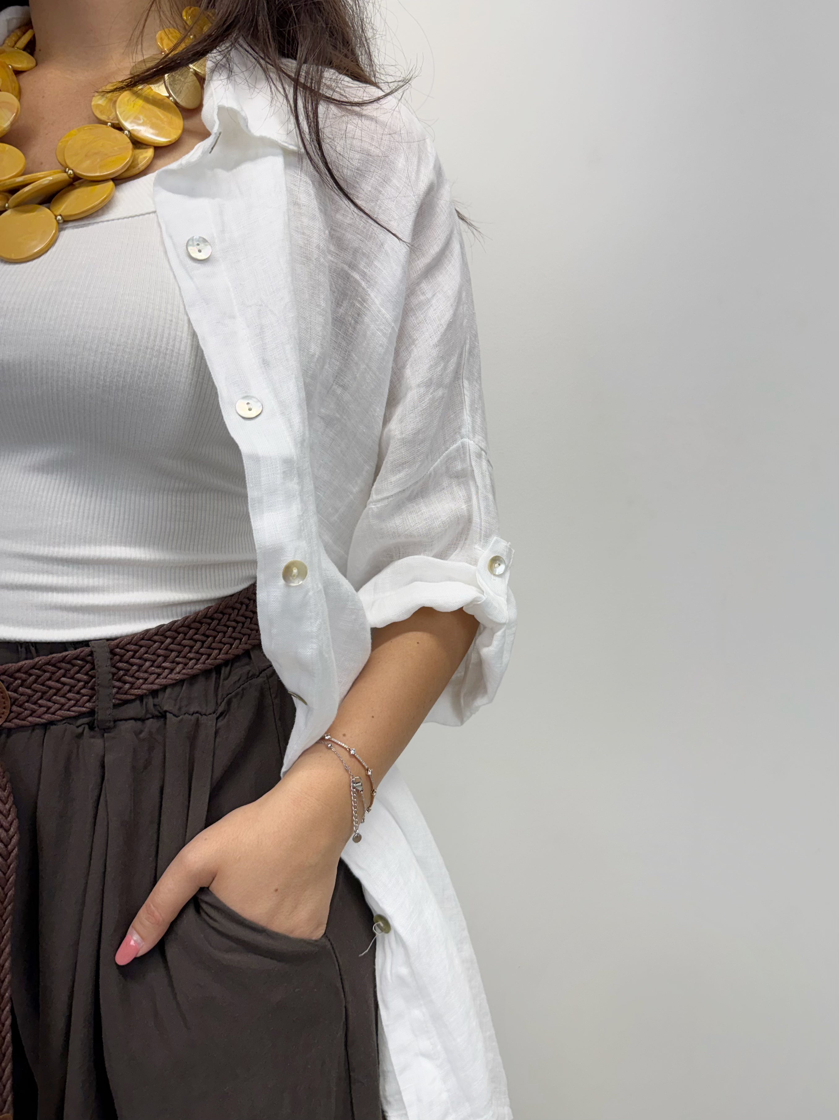 Camicia in lino +colori