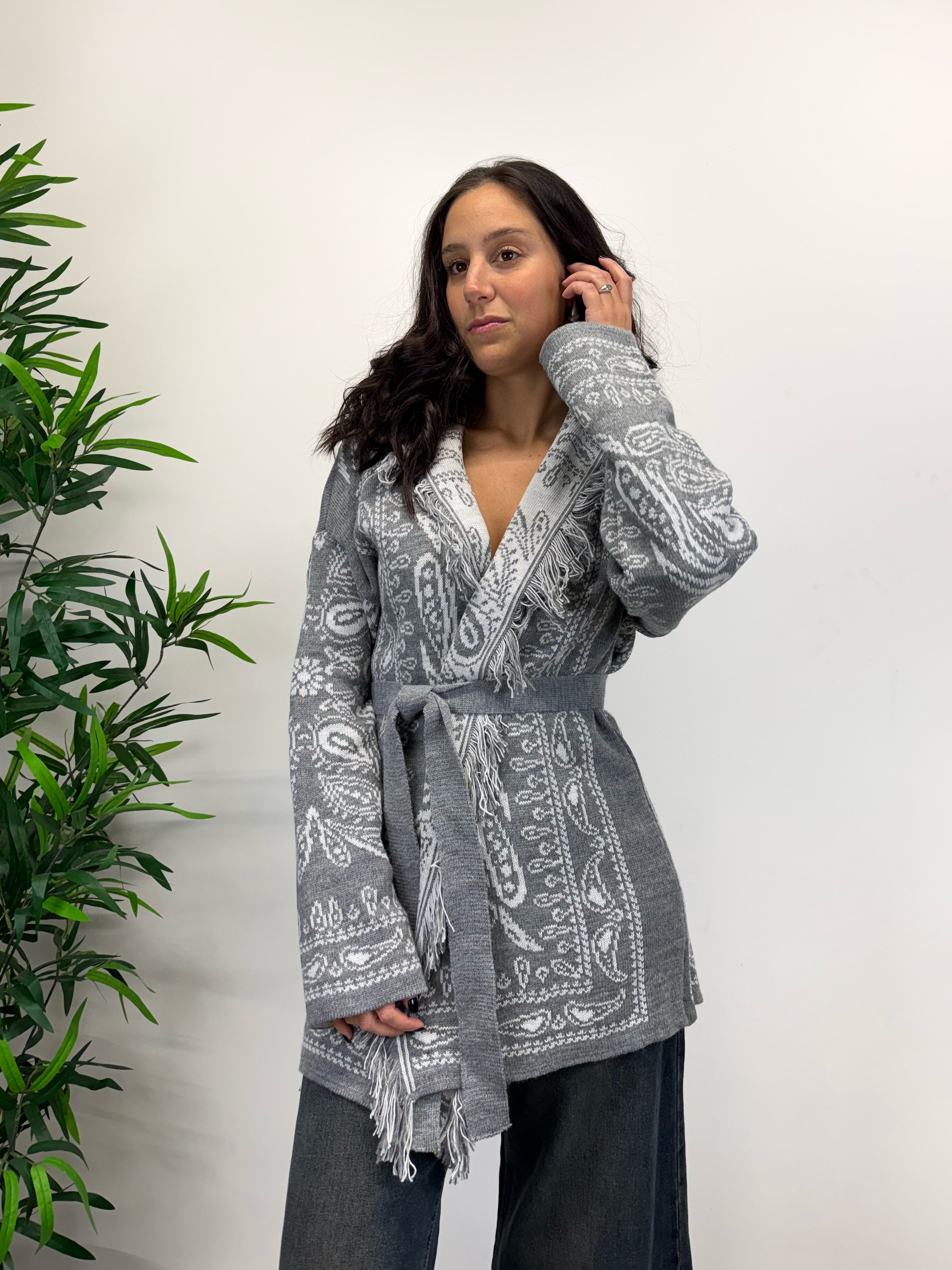 Cardigan CHUCKY grigio