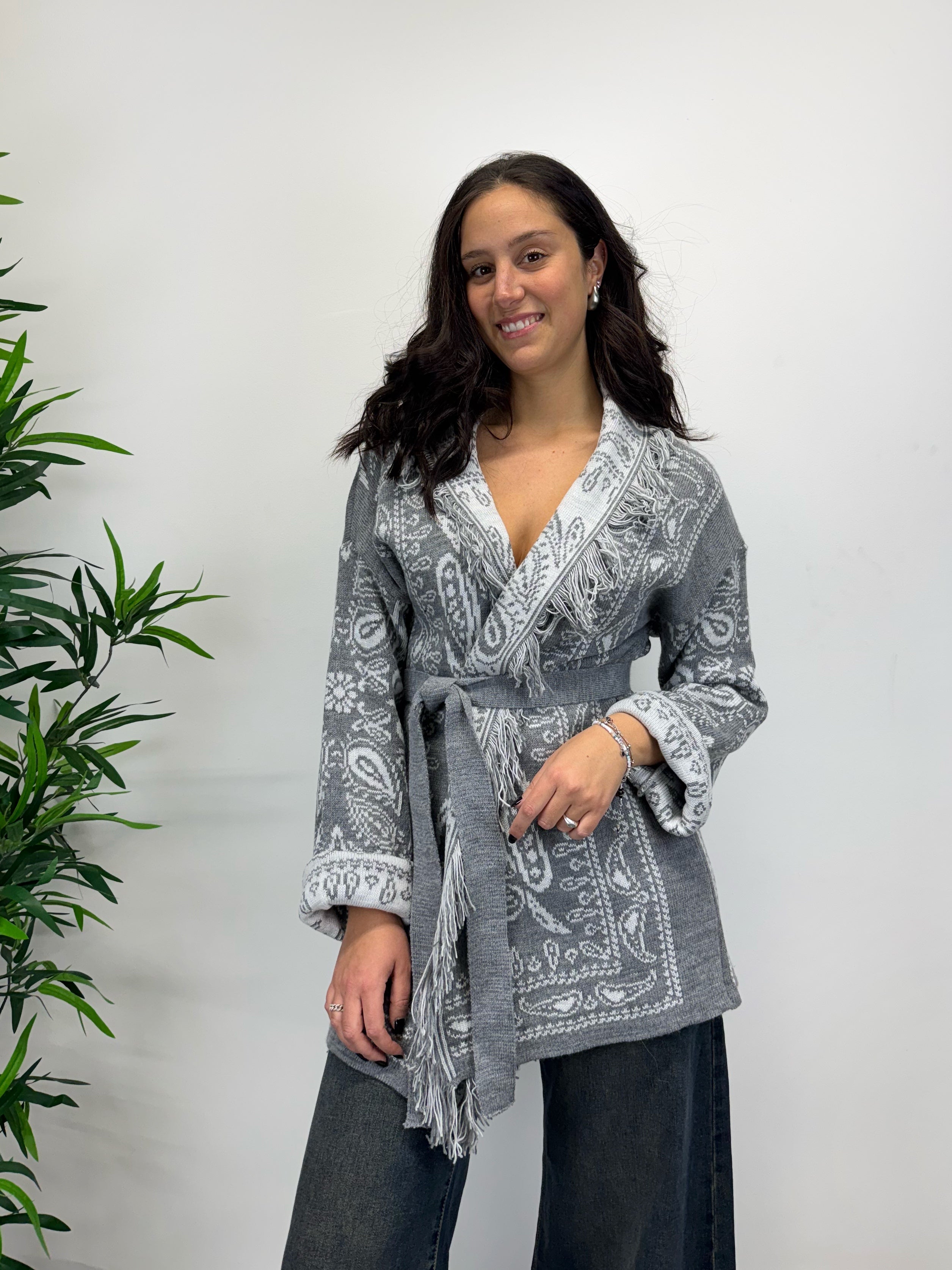 Cardigan CHUCKY grigio