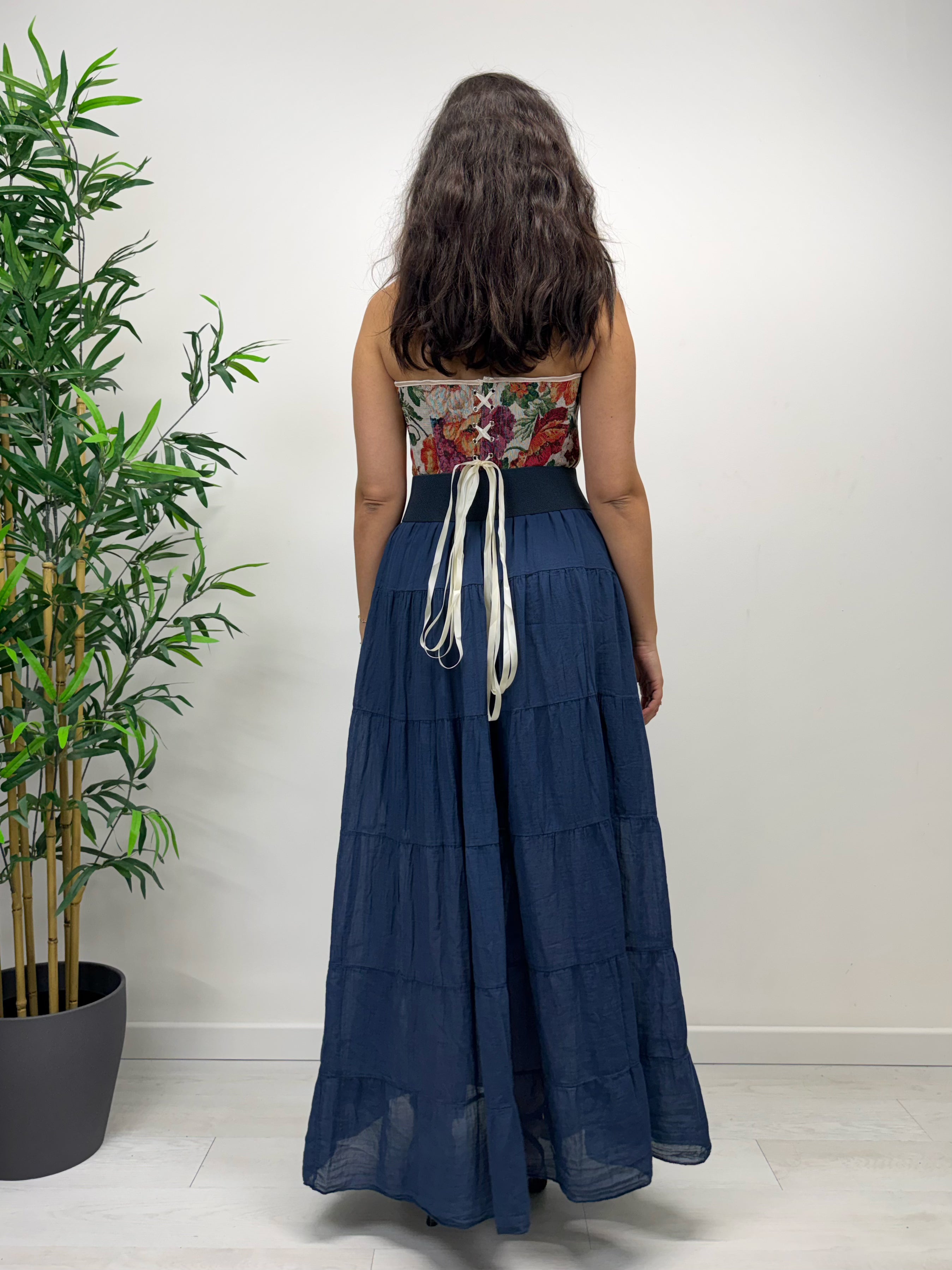 Gonnellone ESMERALDA blu navy