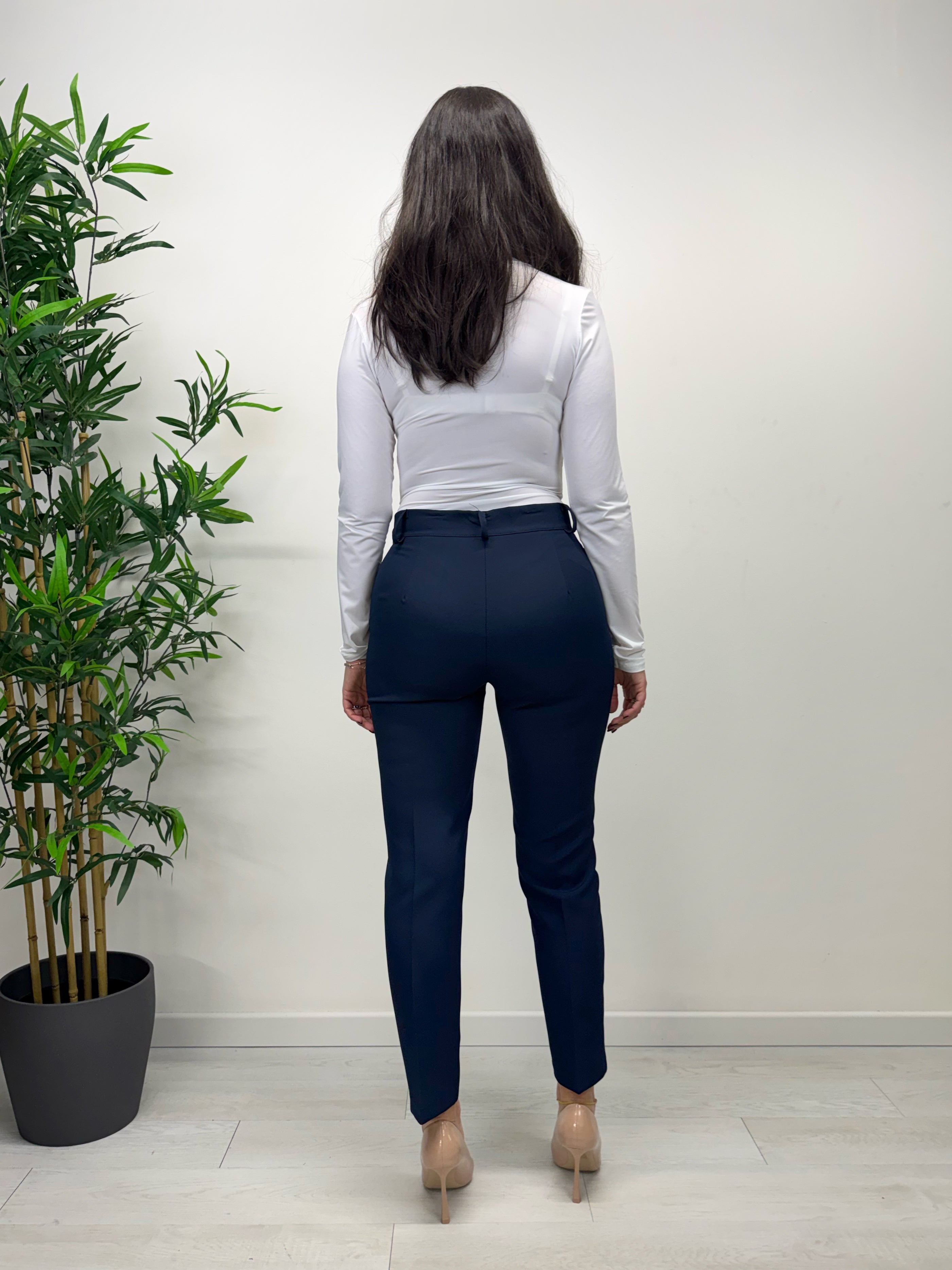 Pantaloni MARGARET blu navy