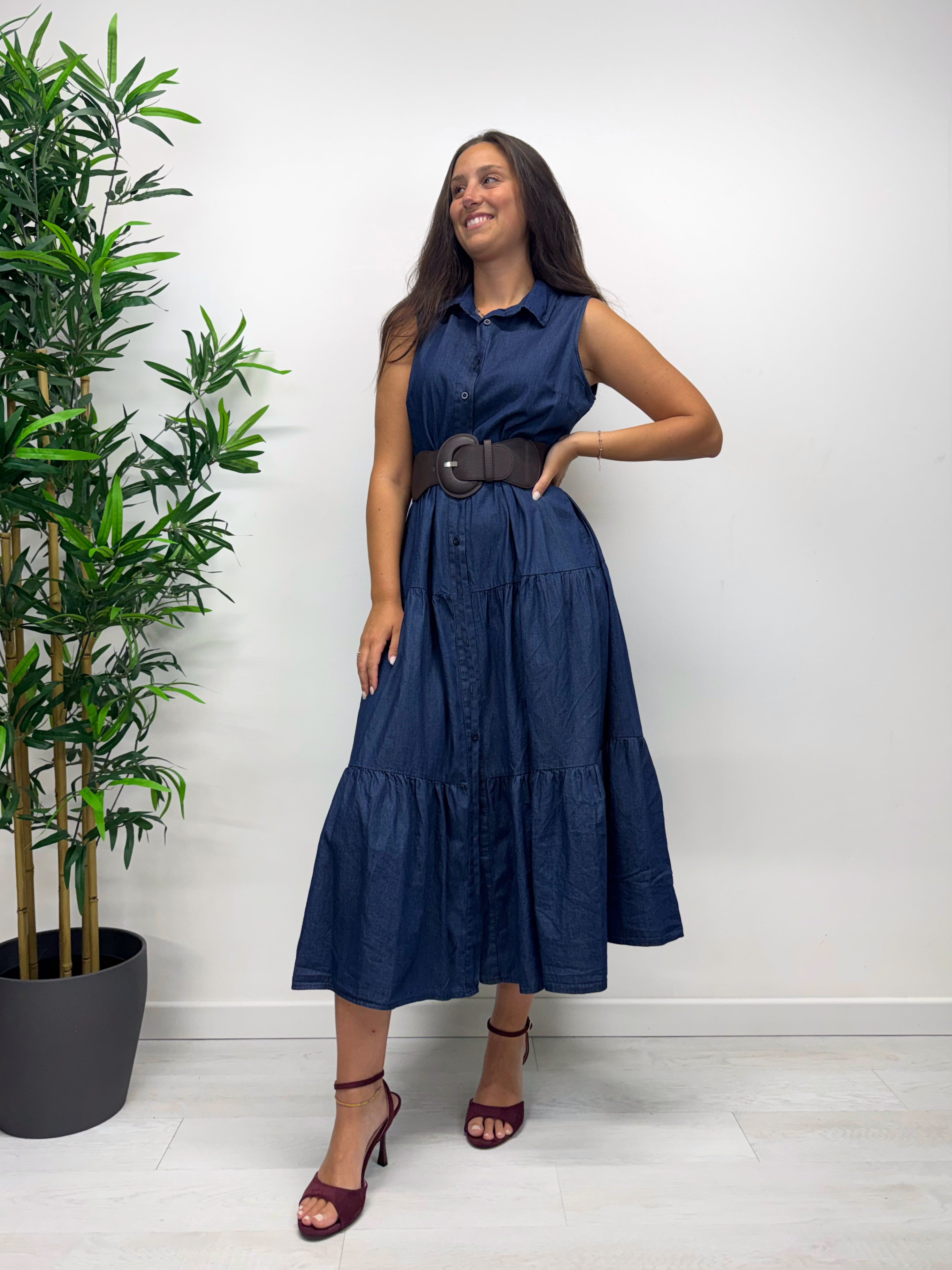 Chemisier MEGARA in denim leggero