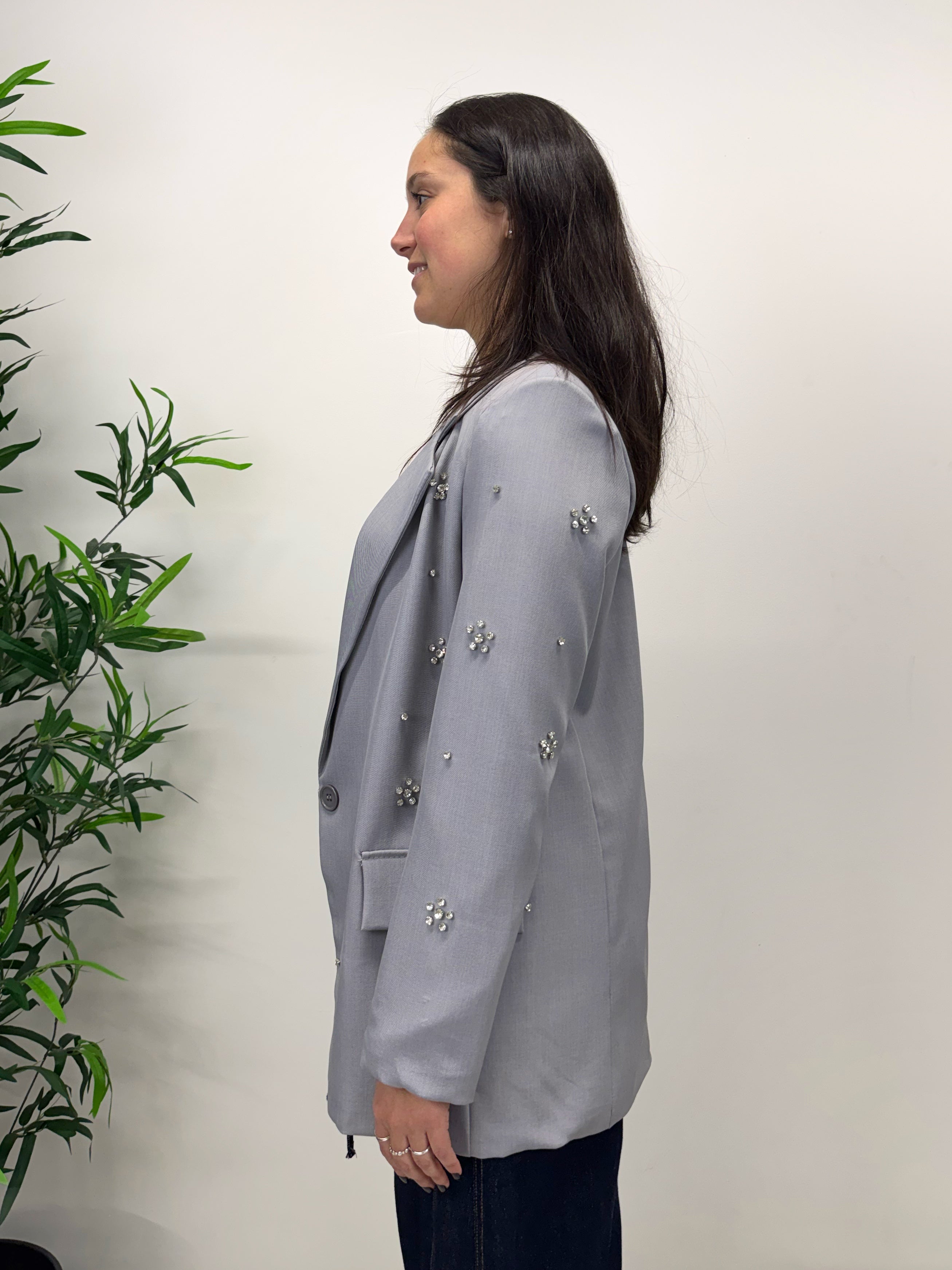 Giacca JEWELS grigio perla