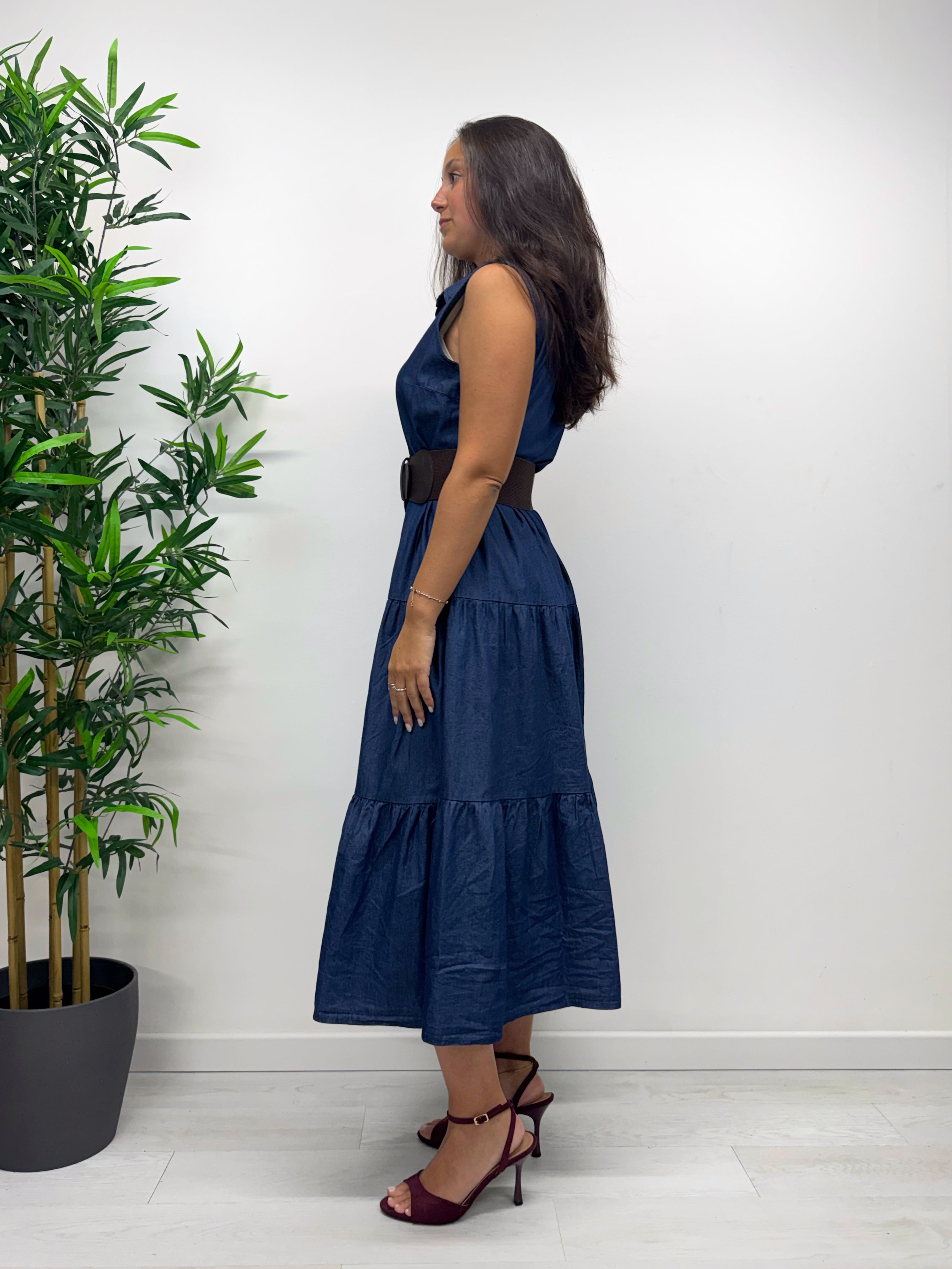 Chemisier MEGARA in denim leggero