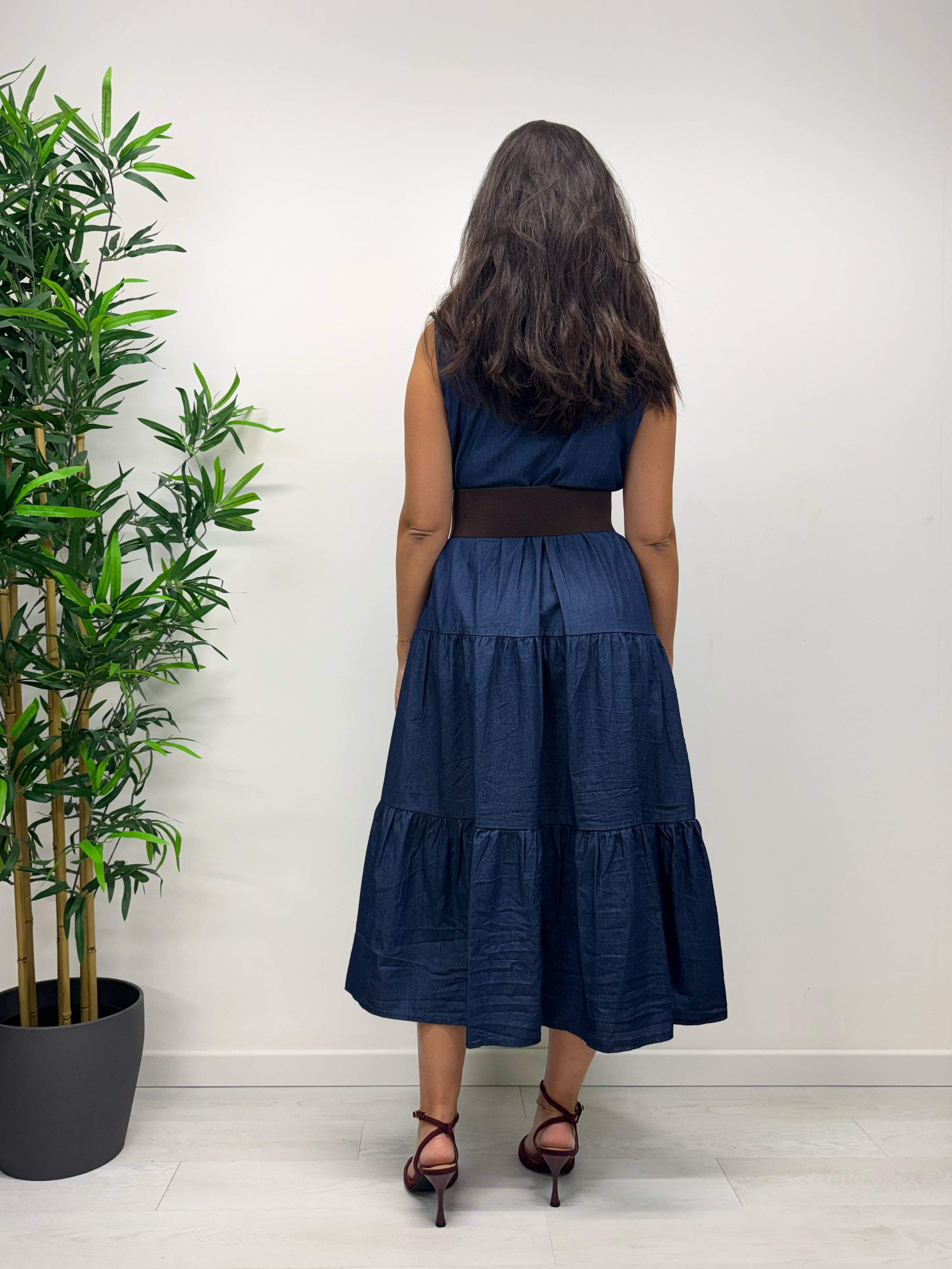 Chemisier MEGARA in denim leggero
