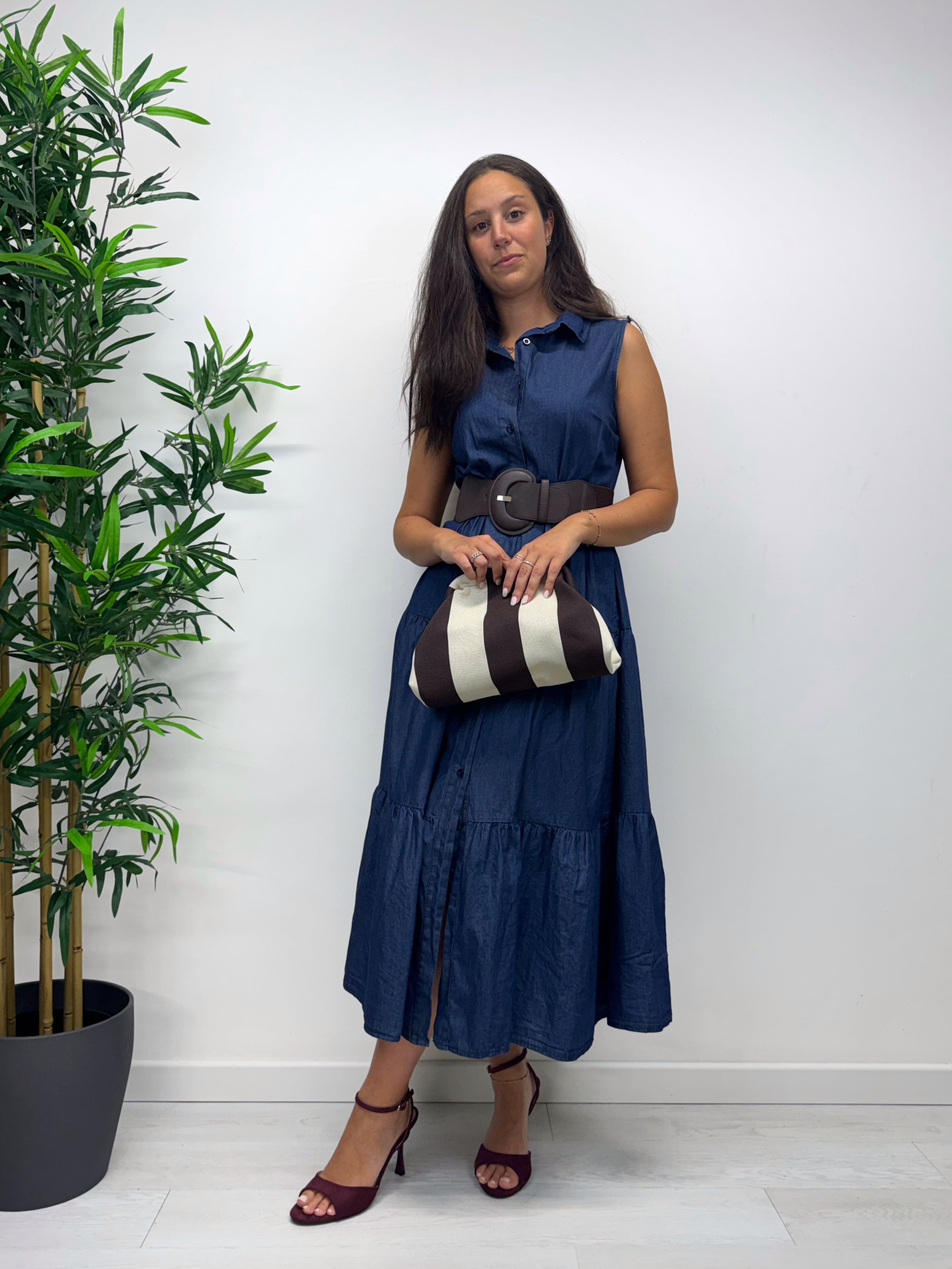 Chemisier MEGARA in denim leggero