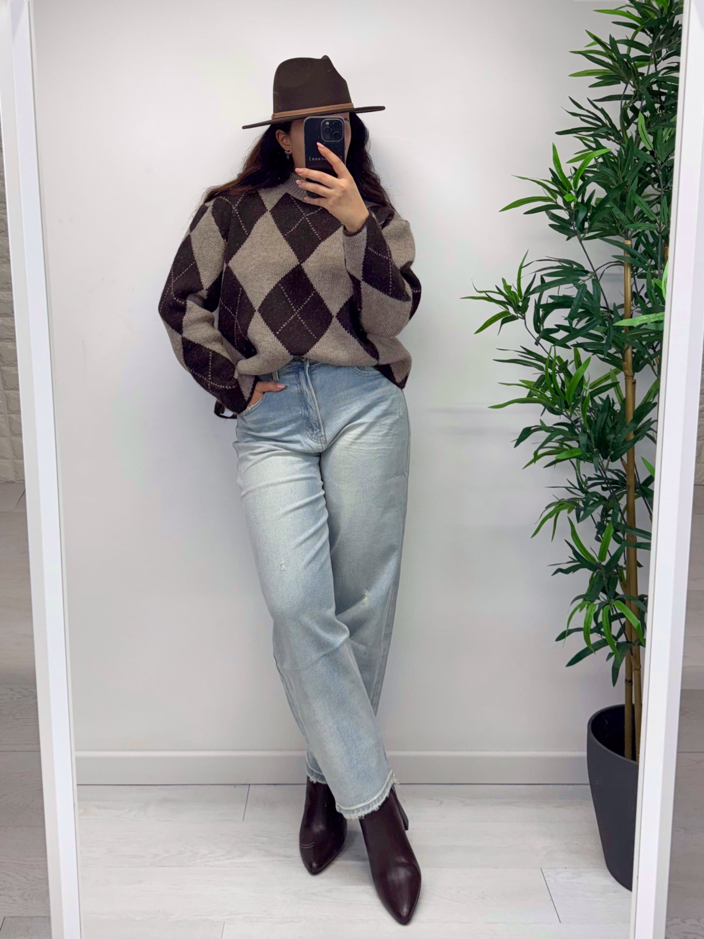 Jeans momfit lavaggio chiaro