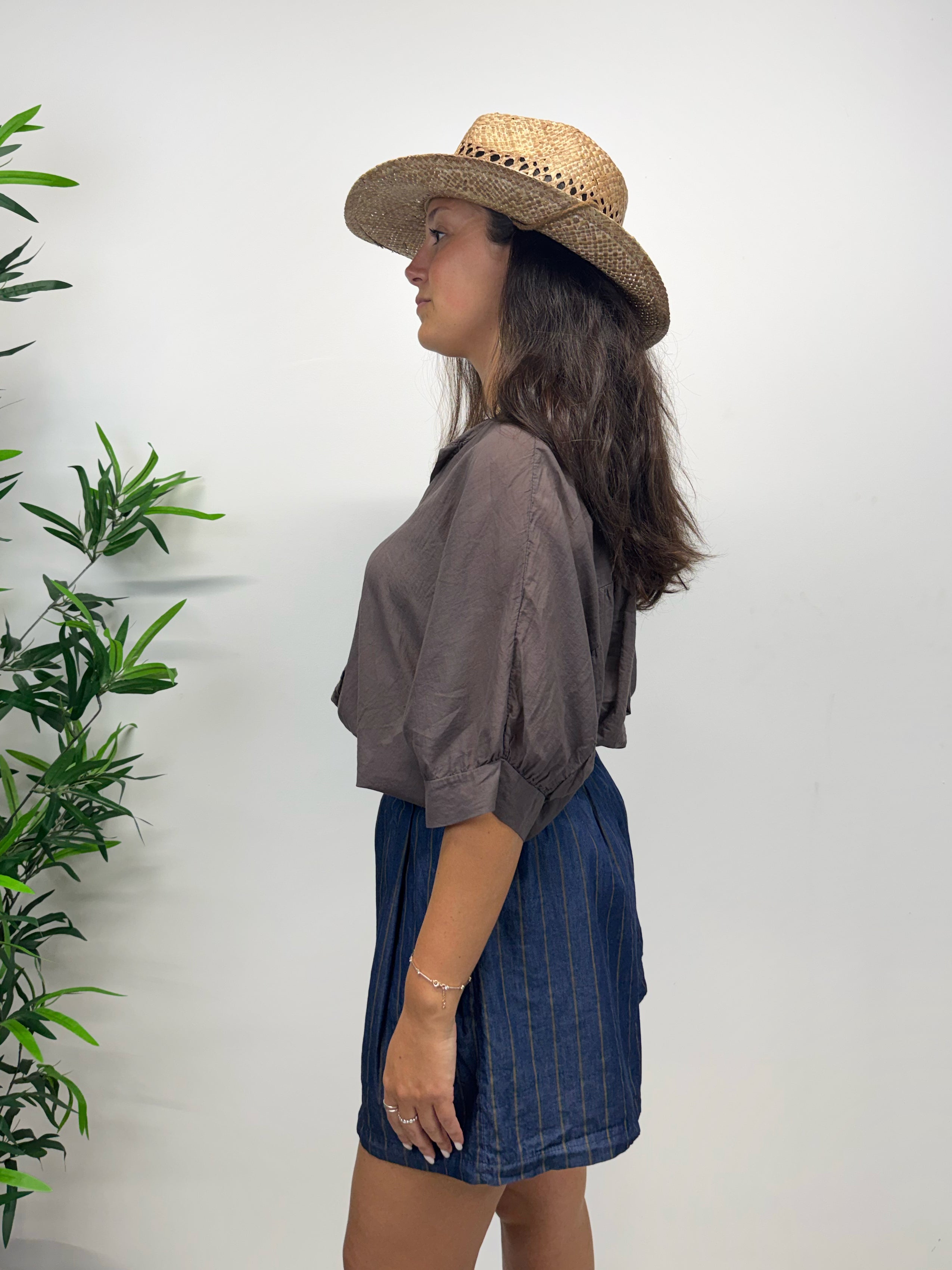 Shorts in denim leggero