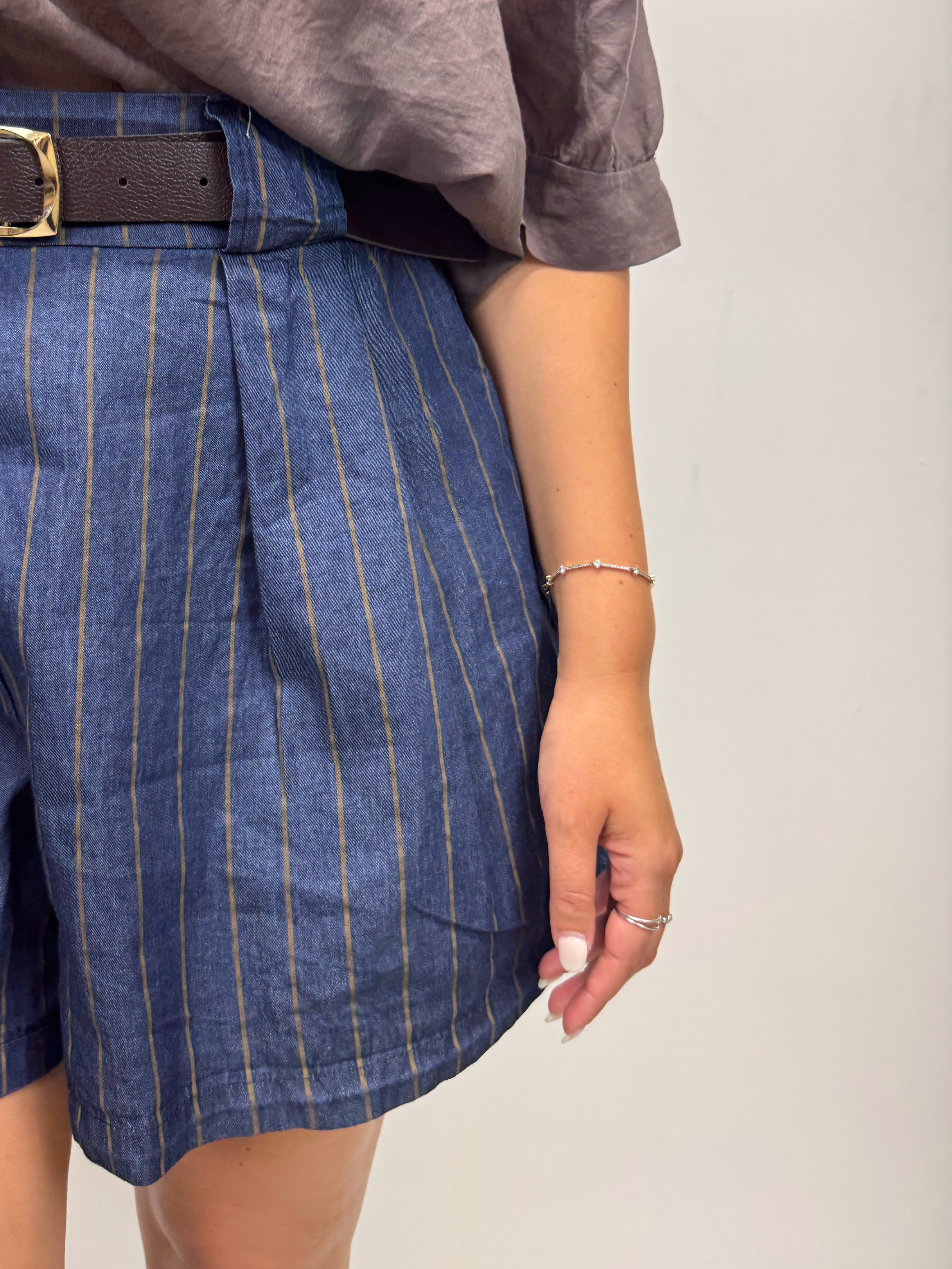 Shorts in denim leggero