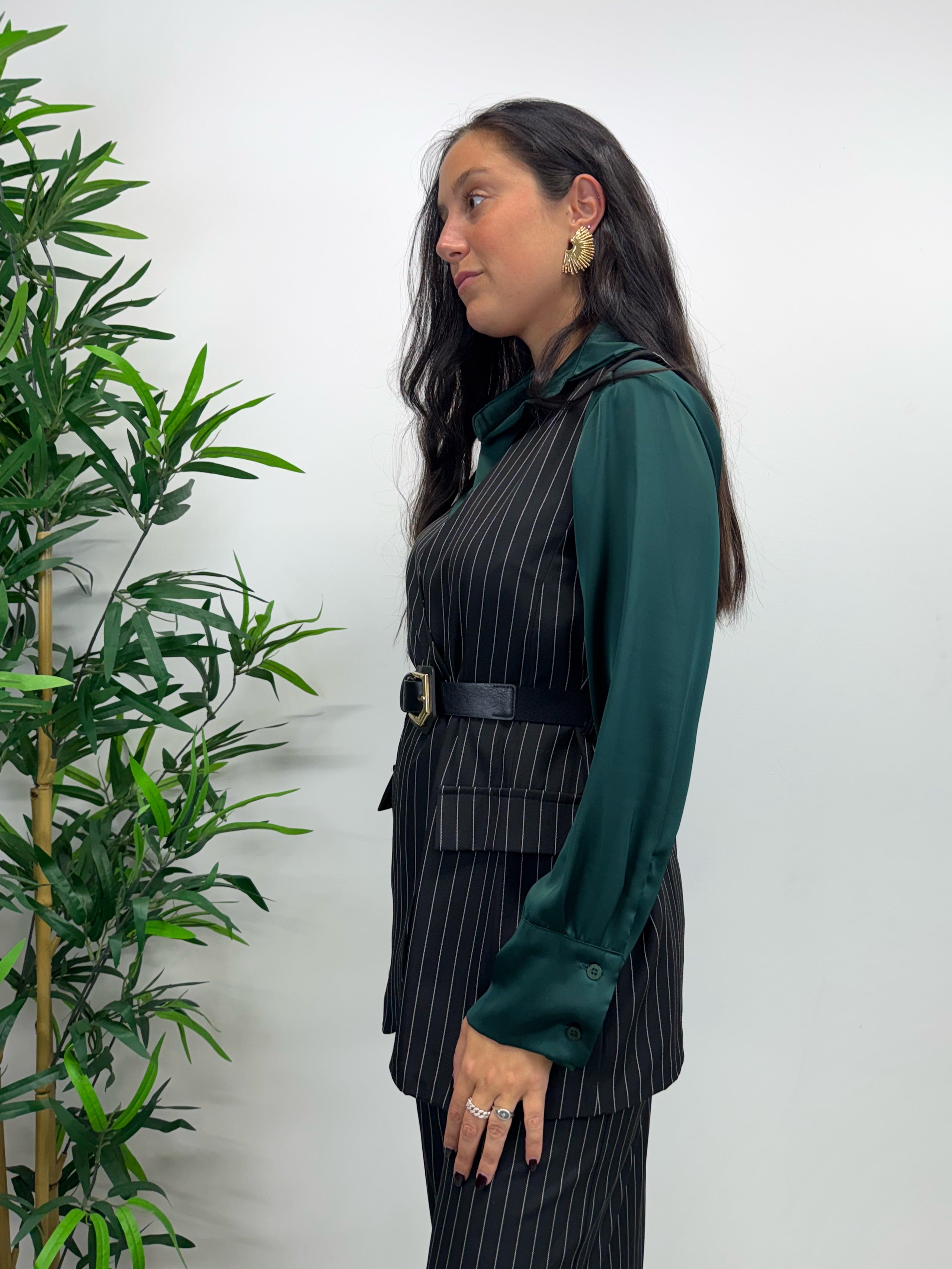 Gilet doppio petto NY nero