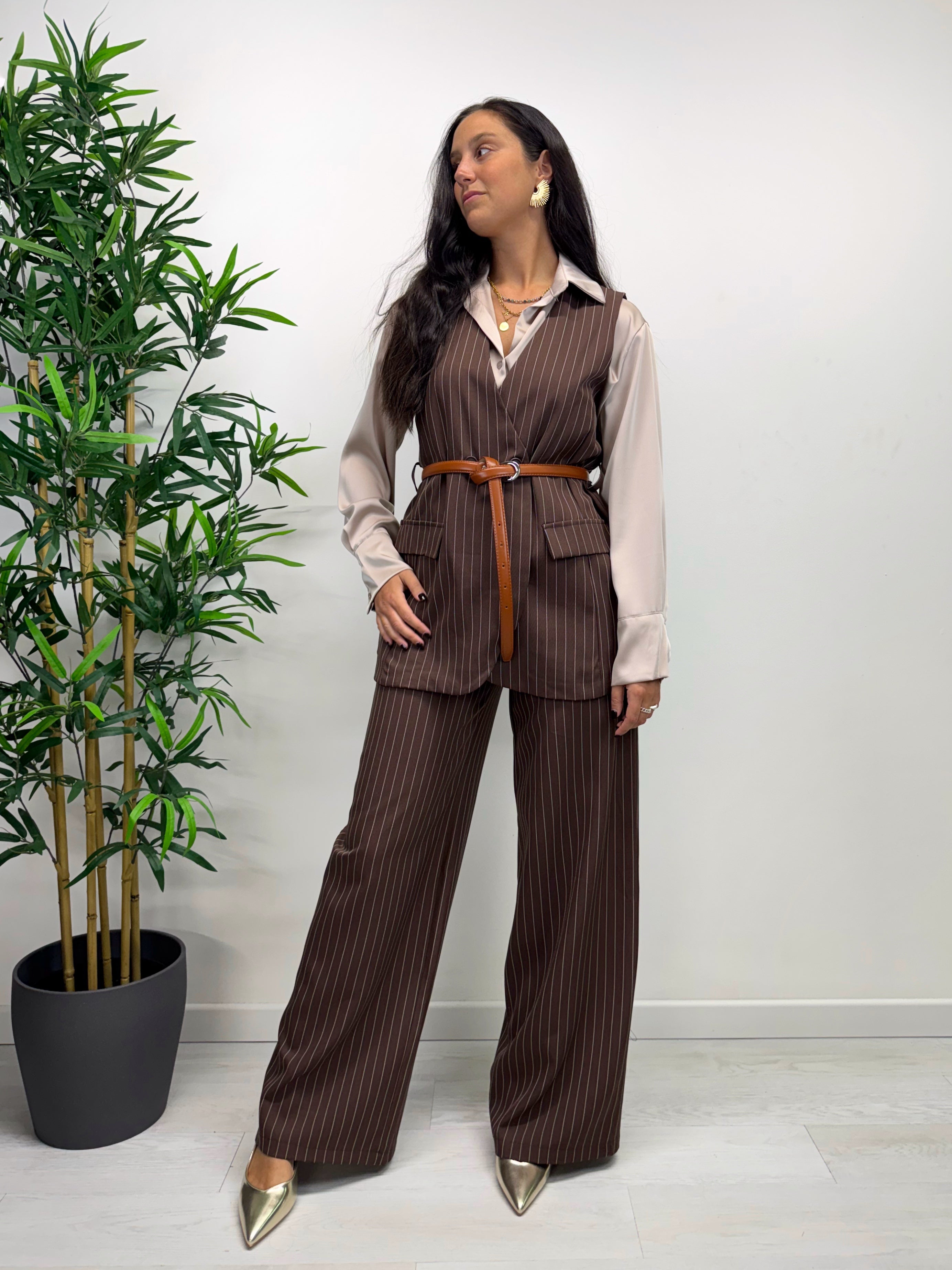 Pantaloni NY cioccolato